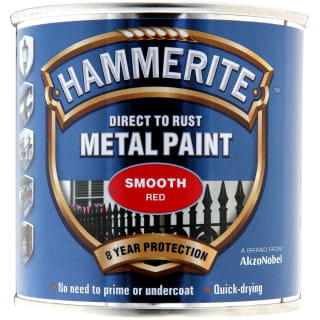 Hammerite Metal Paint 250ml - Smooth Red