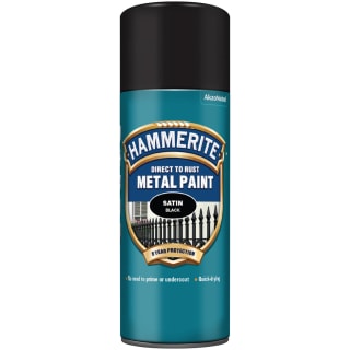 Hammerite Metal Paint 400ml - Satin Black