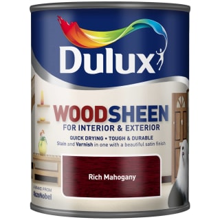 Dulux Woodsheen Stain & Varnish 750ml - Rich Mahogany