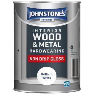Johnstone's Non Drip Gloss Paint 1.25L - Brilliant White