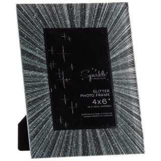Glitter Glass Photo Frame 4 x 6&quot;