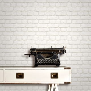 Rasch Brick Wallpaper - White