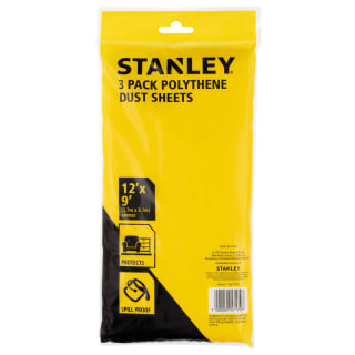 Stanley Polythene Dust Sheets 3pk