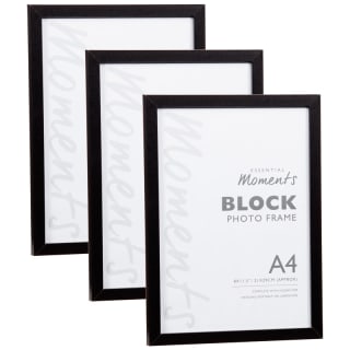 Block A4 Photo Frame - Black