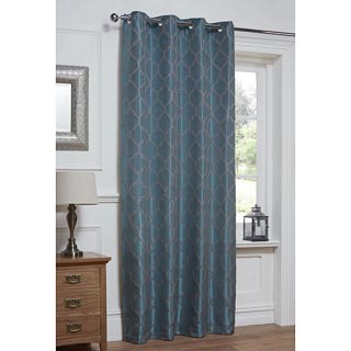 Moroccan Jacquard Fully Lined Panel 54 X 86 Curtains