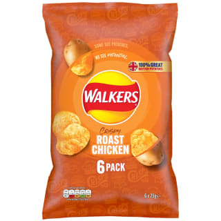 Walkers Crisps 6 x 25g - Roast Chicken