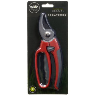 Rolson Deluxe Secateurs - Red