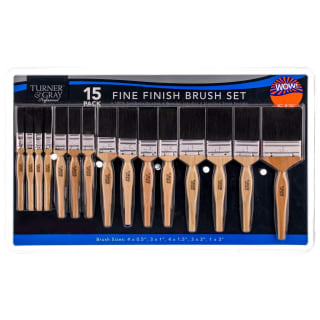 Turner & Gray Fine Finish Brush Set 15pk