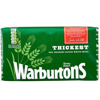 Warburtons Thickest White Bread 800g