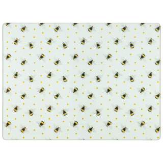 Glass Chopping Board - Bee