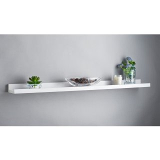 Simply Wide Picture Shelf 80cm - White