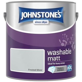 Johnstone's Washable Matt Paint - Frosted Silver 2.5L