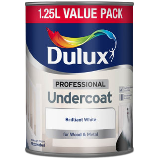 Dulux Professional Undercoat Paint - Brilliant White 1.25L