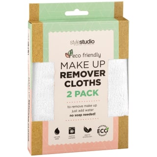 Style Studio Make-Up Remover Cloths 2pk - White