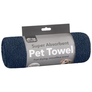 Super Absorbent Microfibre Pet Towel - Blue