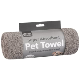 Super Absorbent Microfibre Pet Towel - Grey