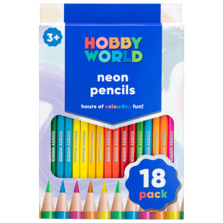 Hobby World Neon Pencils 18pk