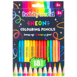 Hobby World Neon Pencils 18pk