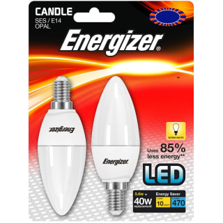 Energizer LED 40W E14 Candle Bulb 2pk