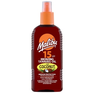 Malibu Bronzing Tanning Oil with Coconut Spf 15 200ml