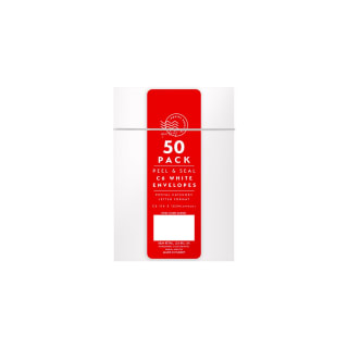 C6 White Envelopes 50pk