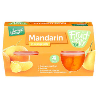 Seasons Harvest Fruit Jelly Pots 4pk - Mandarin