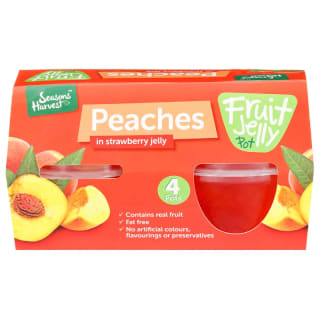 Seasons Harvest Fruit Jelly Pots 4pk - Strawberry
