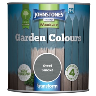 Johnstone's Paint Woodcare Garden Colours - Steel Smoke 1L