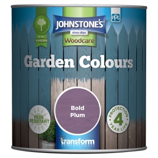 Johnstone's Paint Woodcare Garden Colours - Bold Plum 1L
