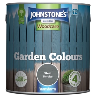 Johnstone's Paint Woodcare Garden Colours - Steel Smoke 2.5L