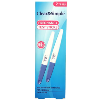 Clear & Simple Pregnancy Test Sticks 2pk