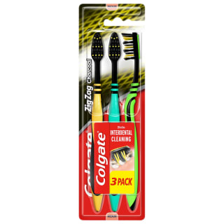 Colgate Medium ZigZag Toothbrushes 3pk