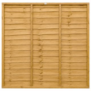 Grange Superior Pressure Treated Lap Panel Golden Brown 6 x 6ft (1.83 x 1.8m)