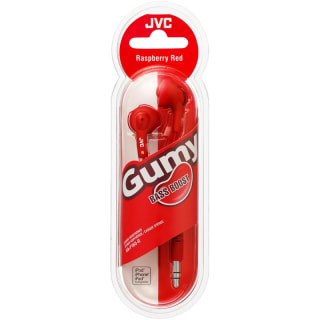 JVC Gumy Bass Boost Earphones - Red