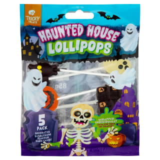 Tricky Treats Haunted House Lollipops 5pk - Bubblegum