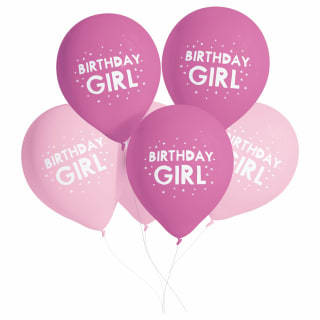 Birthday Girl Balloons 20pk 