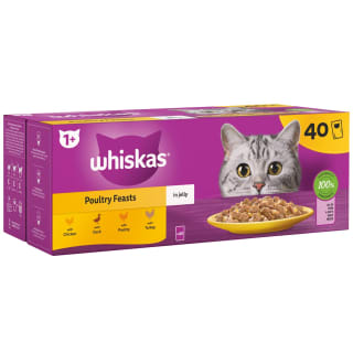 330938-whiskas-1-plus-poultry-feasts-in-jelly-cat-pouches-40-x-85g-2