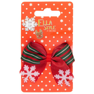 Ella Style Christmas Bow Clip