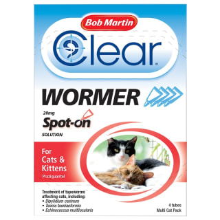 Bob Martin Wormer Solution 4pk - Cat
