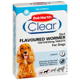 Bob Martin Wormer 2pk - Small & Medium Dog