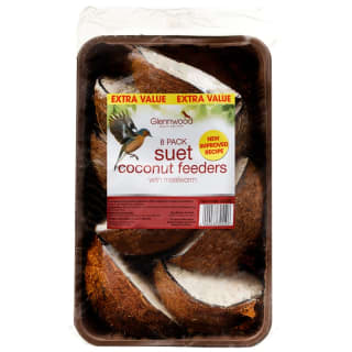 Glennwood Suet Coconut Feeders 8pk