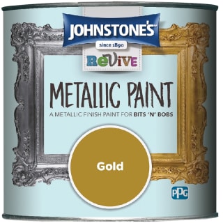 Johnstone's Revive Metallic Paint 375ml - Gold