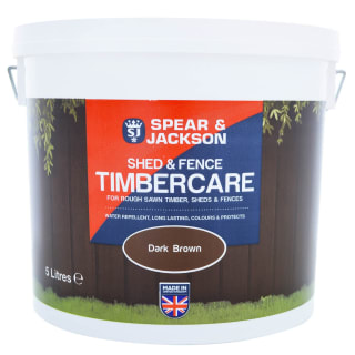 Spear & Jackson Shed & Fence Timbercare 5L - Dark Brown