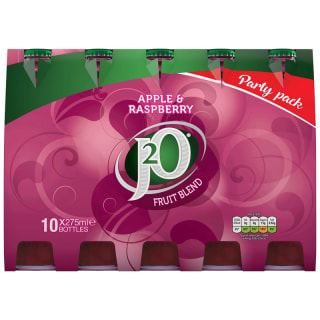 J2O Apple & Raspberry Juice Drink 10 x 275ml