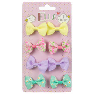 Ella Hair Clips 8pk - Bows