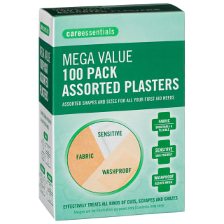 Care Essentials Mega Value Assorted Plasters 100pk