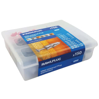 Rawlplug UNO Universal Wall Plug & Screws Set 150pk