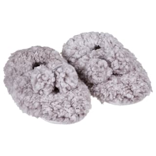 Ladies Cosy Snuggle Slippers - Grey
