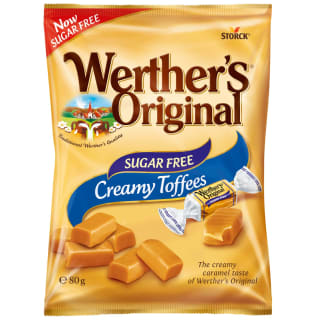 Werther's Original Sugar Free Creamy Toffees 80g
