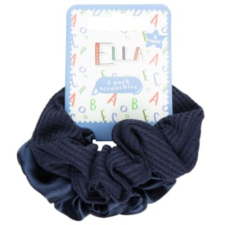 Ella School Hair Accessories Scrunchies 2pk - Blue